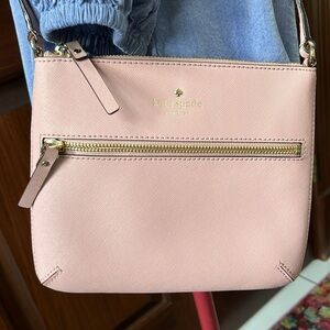 Kate Spade  Crossbody bag  blush pink NWOT  Saffiano leather   gold tone HW